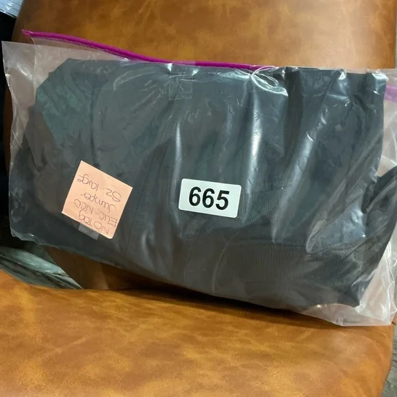 Amazon Black Button-Up Romper - Picture 4 of 4